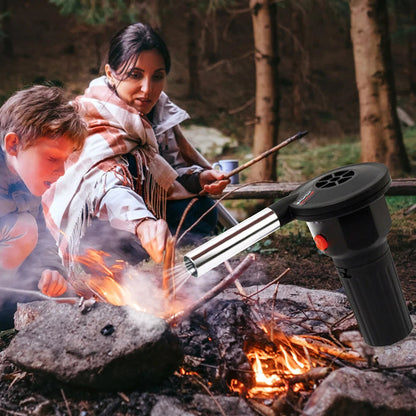 Portable Grill Blower – Tragbarer Feuerbalg aus Aluminium für schnelles Anzünden