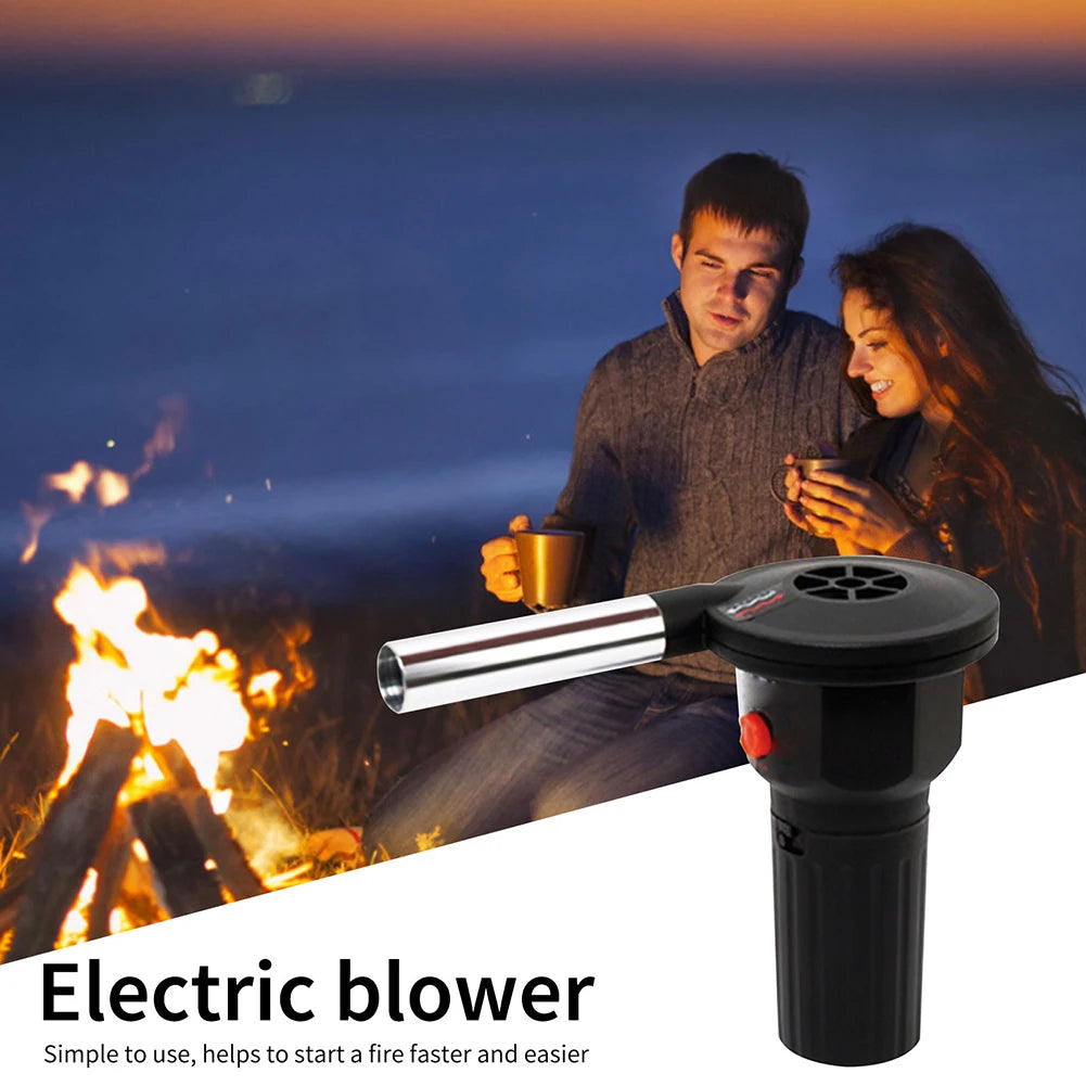Portable Grill Blower – Tragbarer Feuerbalg aus Aluminium für schnelles Anzünden