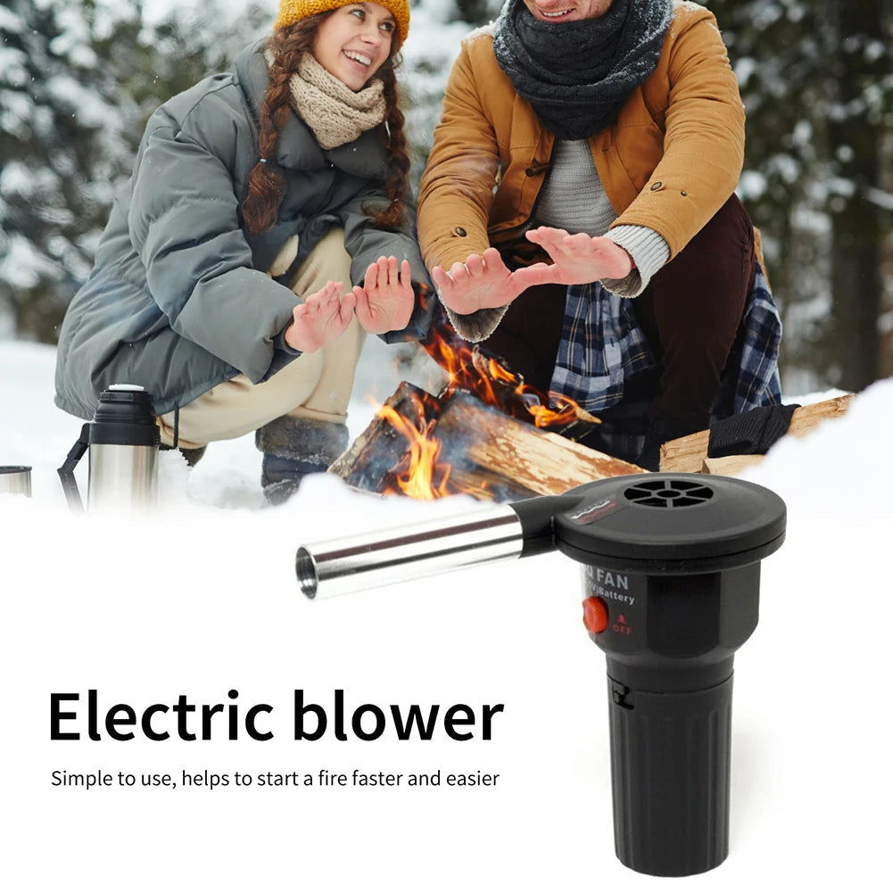 Portable Grill Blower – Tragbarer Feuerbalg aus Aluminium für schnelles Anzünden