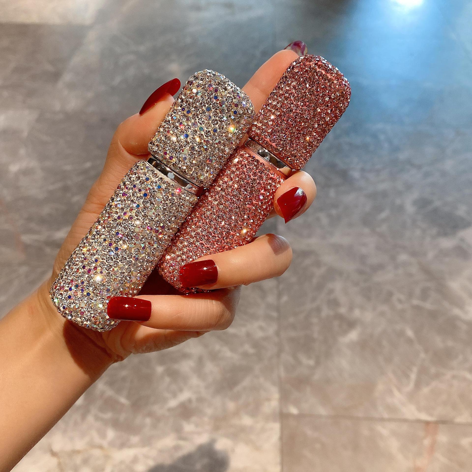 Kleine Parfümflasche - Nachfüllbare 10 ml Parfüm Flasche im Eleganten Diamantdesign-3