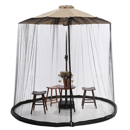 EcoShield Mosquito Net – Mückennetz für Sonnenschirme bis 4m mit Reißverschluss