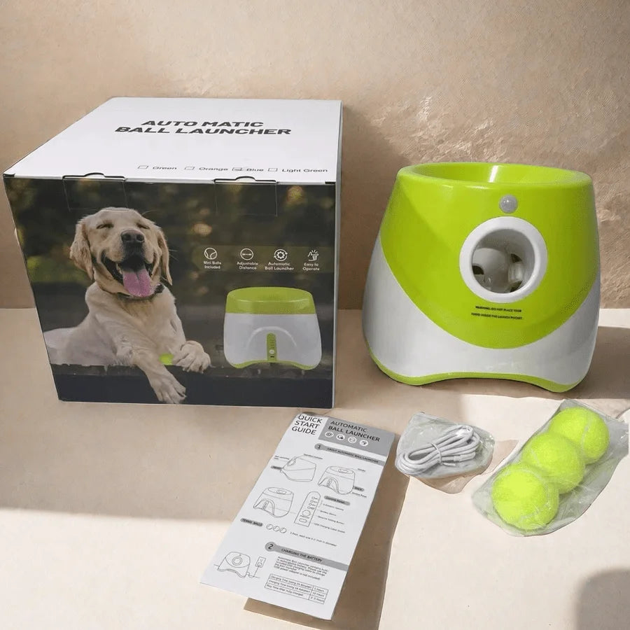 PlayFetch Automatischer Ballwerfer – Wiederaufladbares Hundespielzeug