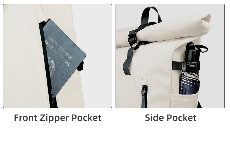 ROLLTRAIL – Erweiterbarer Rolltop-Rucksack mit Laptopfach & großem Volumen