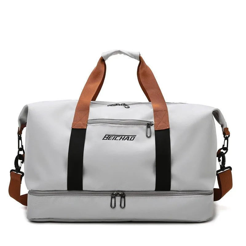 Variant image for Tragbarer Fitnessbeutel mit Schuhfach und nasser Trockentrenntasche für aktives Reisen-1