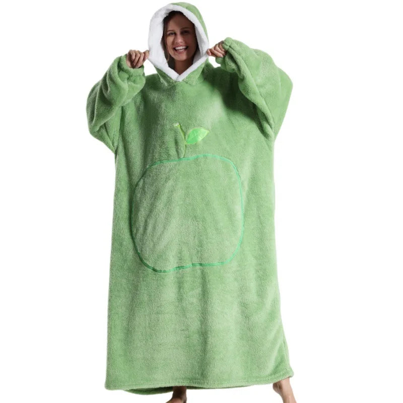 Variant image for Übergroßer Fleece Hoodie für ultimativen Komfort und Entspannung-4