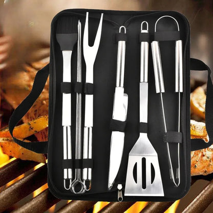 GrillMaster Edelstahl-Utensilienset – Premium Grillwerkzeuge für den Außenbereich