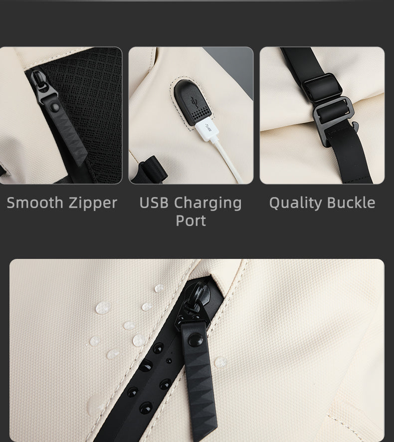 ROLLTRAIL – Erweiterbarer Rolltop-Rucksack mit Laptopfach & großem Volumen