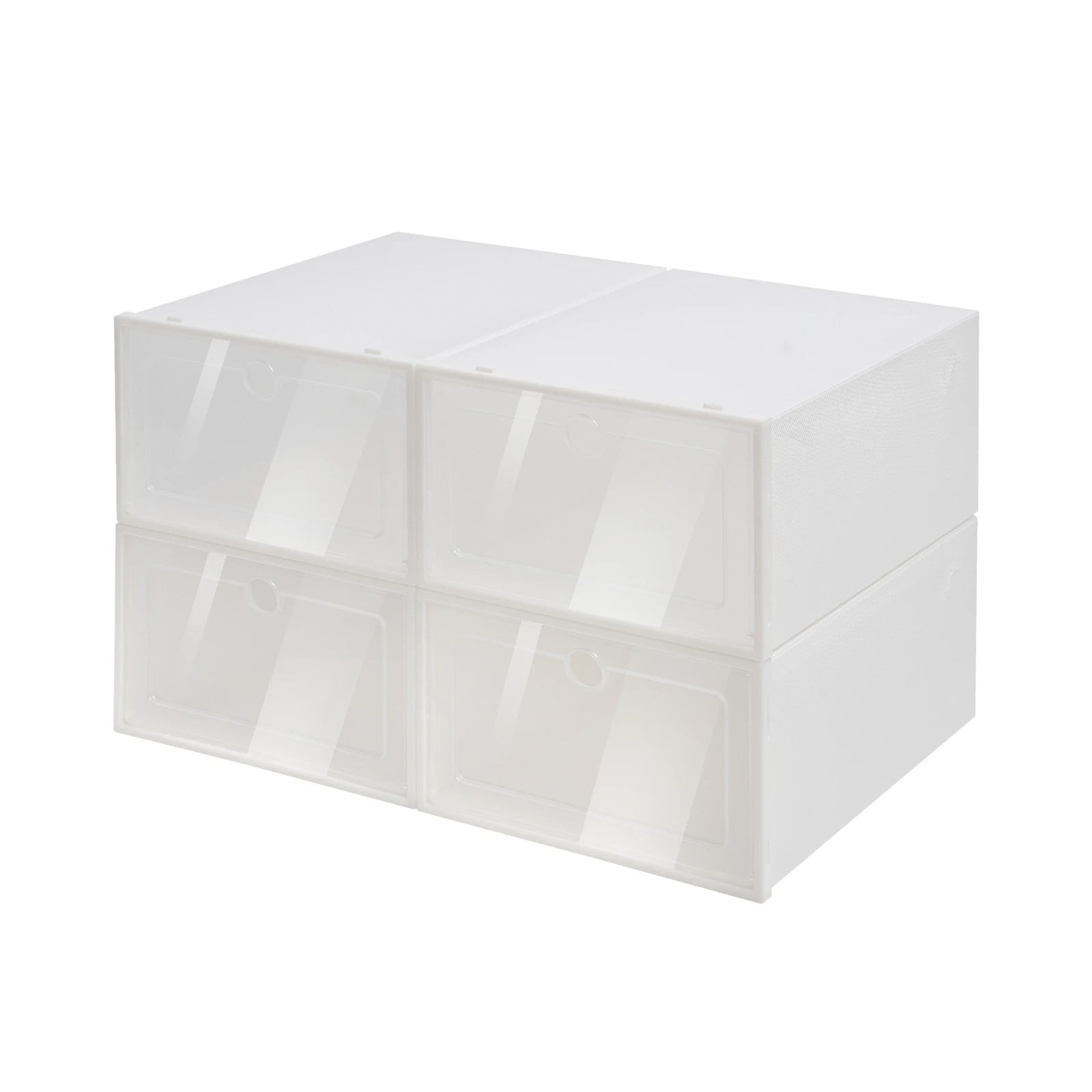 Stapelbare Schuhkartons – 24er Set transparente Aufbewahrungsboxen für ordentliche Schuhorganisation-2