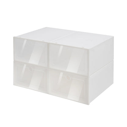 Stapelbare Schuhkartons – 24er Set transparente Aufbewahrungsboxen für ordentliche Schuhorganisation-2