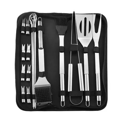 GrillMaster Edelstahl-Utensilienset – Premium Grillwerkzeuge für den Außenbereich