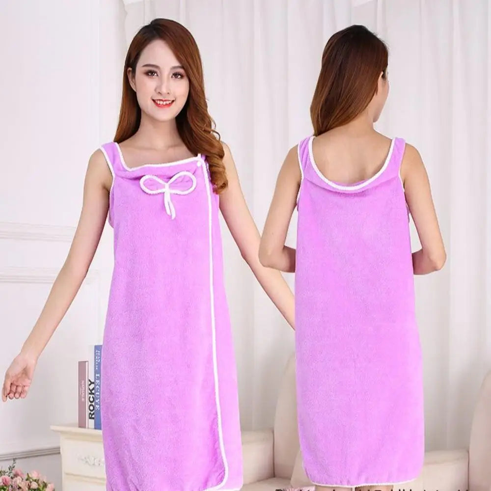Weicher Damen Bademantel aus Korallenfleece – Flauschig und Atmungsaktiv für Zuhause-4
