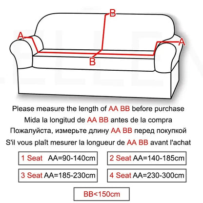 Sofabezug Stretch-Samt Grau Größe L Hochwertiger Sofahusse-6