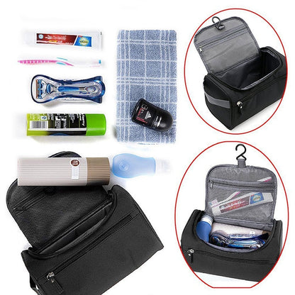 Praktischer Toilettenbeutel Mit Wasserabweisendem Nylon Und Haken - Ideal Für Reisen-3