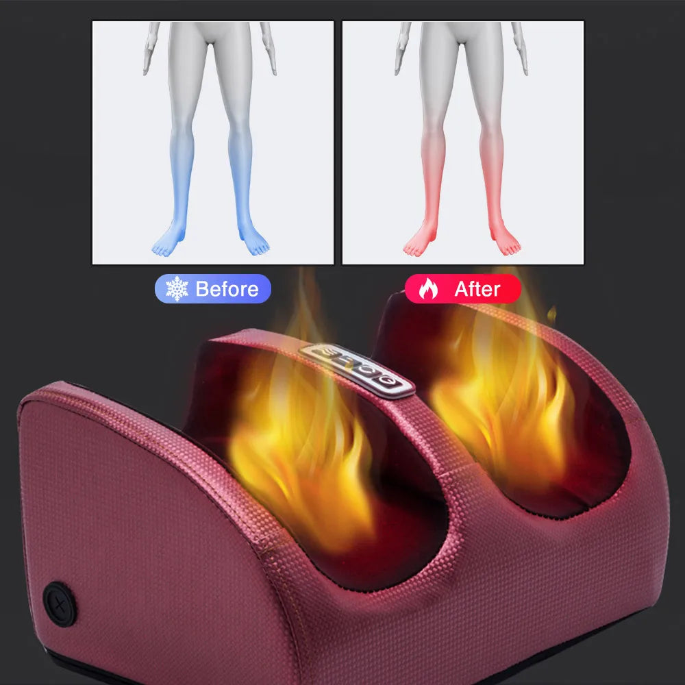 Shiatsu Fußmassagegerät Mit Wärmefunktion - 12 Massagebälle, Einstellbare Intensität, Komfortabel Und Entspannend-5