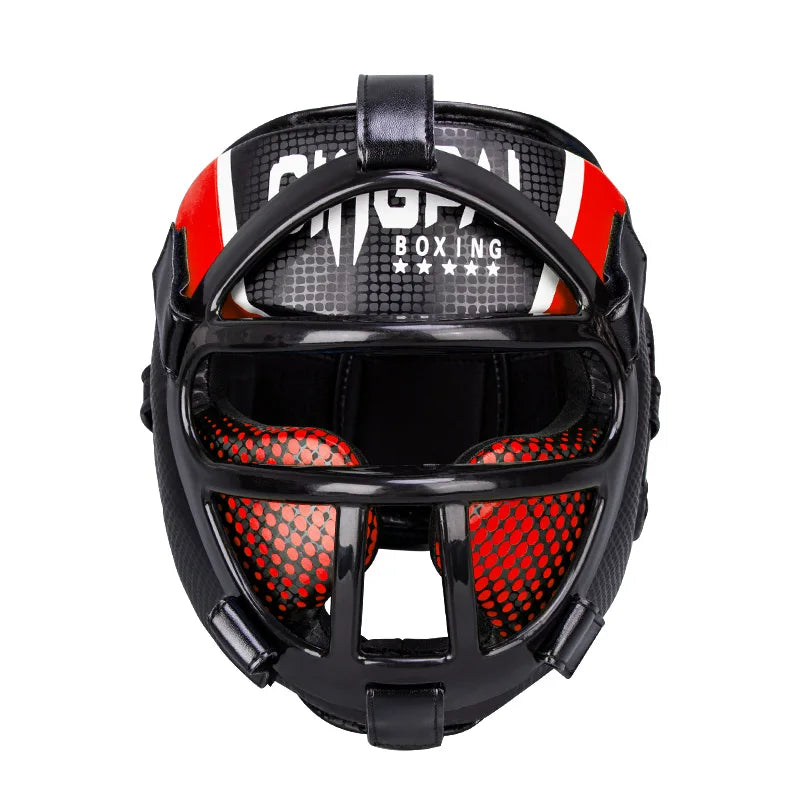 FightGuard - Premium Kopfschutzhelm Mit Integrierter Gesichtsmaske Für Kickboxen-5
