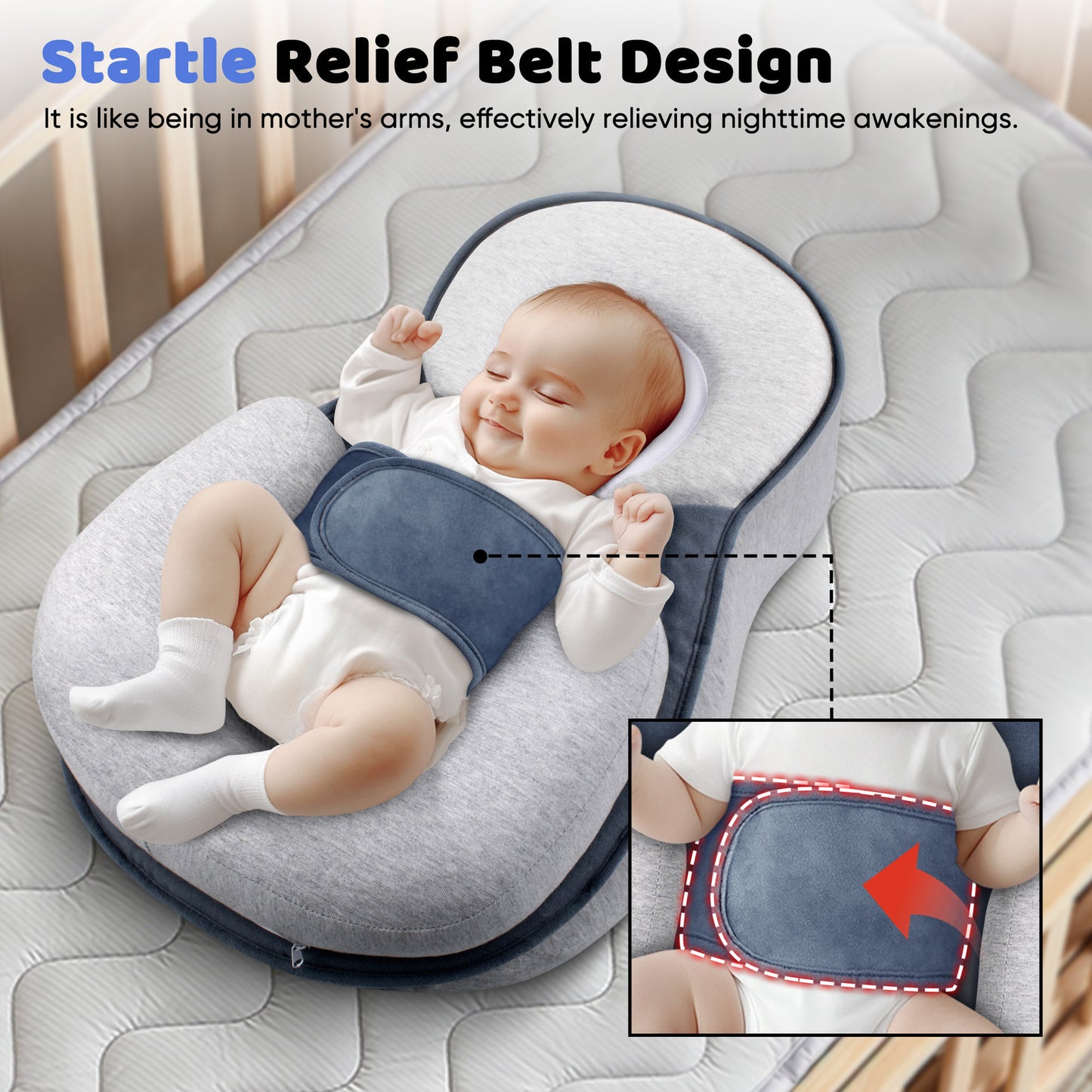 NestleNap Baby Pillow – Ergonomisches Kissen für sicheren Babyschlaf