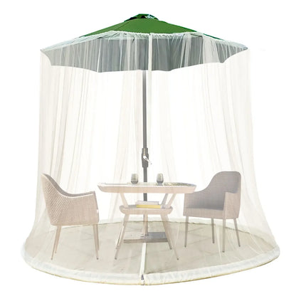 EcoShield Mosquito Net – Mückennetz für Sonnenschirme bis 4m mit Reißverschluss