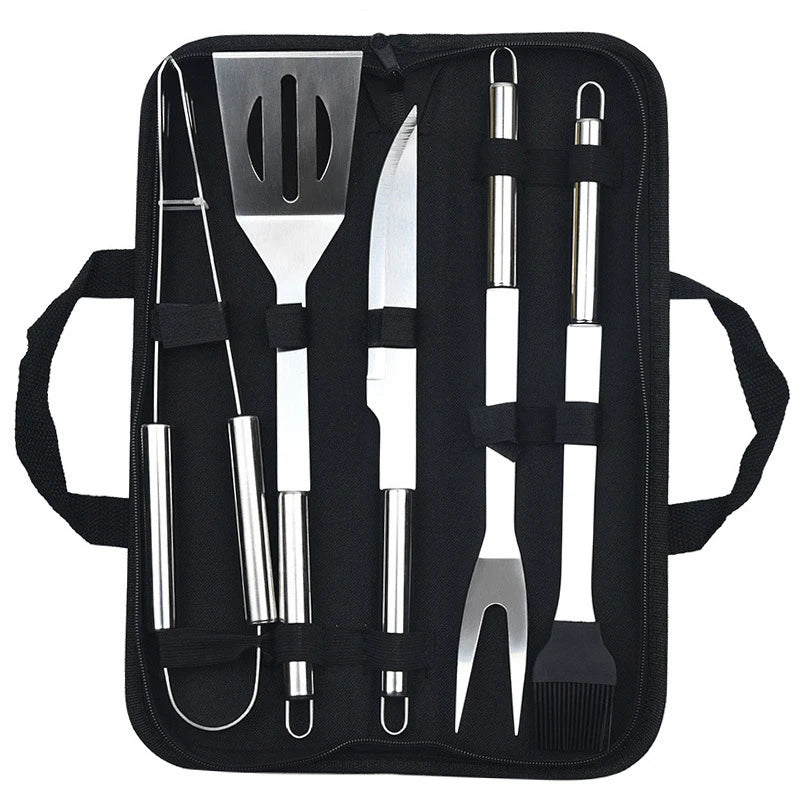 GrillMaster Edelstahl-Utensilienset – Premium Grillwerkzeuge für den Außenbereich