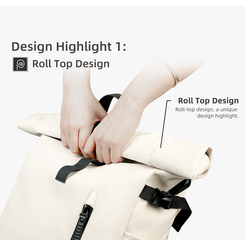ROLLTRAIL – Erweiterbarer Rolltop-Rucksack mit Laptopfach & großem Volumen