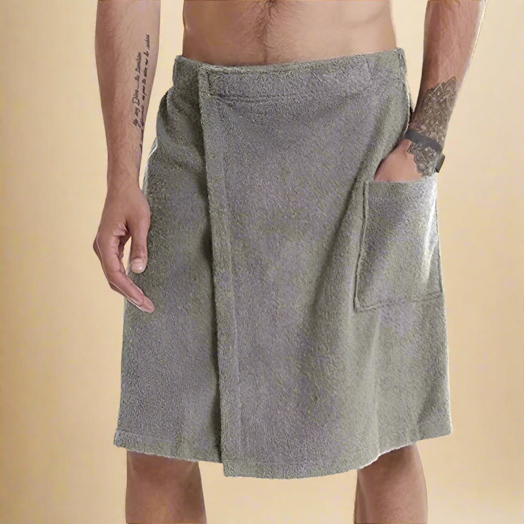 Weiches Badetuch mit Taschen – Vielseitig für Sauna, Dusche und Strand, Tragbar & Komfortabel-1