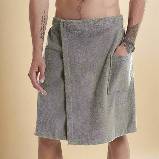 Weiches Badetuch mit Taschen – Vielseitig für Sauna, Dusche und Strand, Tragbar & Komfortabel-1