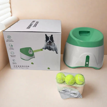 PlayFetch Automatischer Ballwerfer – Wiederaufladbares Hundespielzeug