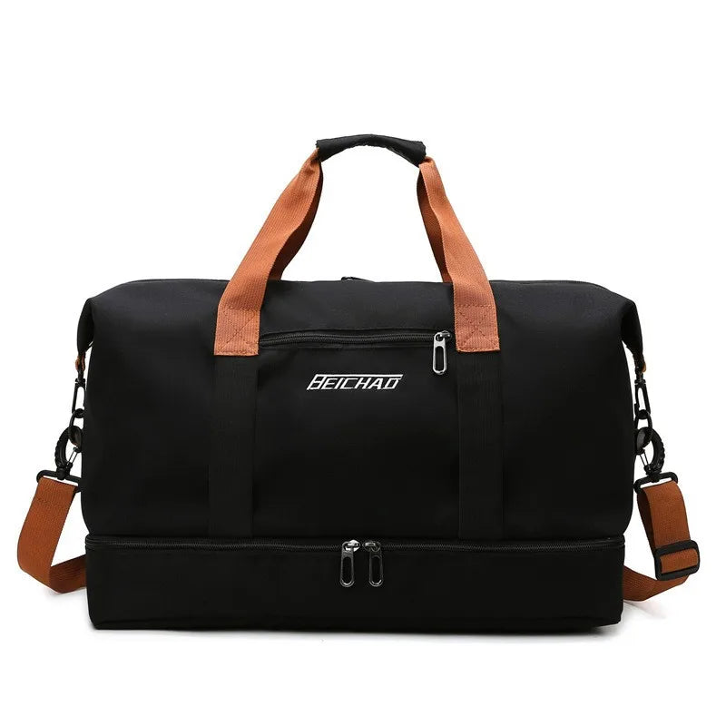 Variant image for Tragbarer Fitnessbeutel mit Schuhfach und nasser Trockentrenntasche für aktives Reisen-4