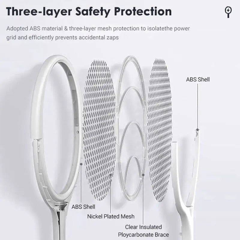 ZapGuard Mosquito Zapper – 5-in-1 Mückenschutz mit Insektenschläger & LED-Lampe