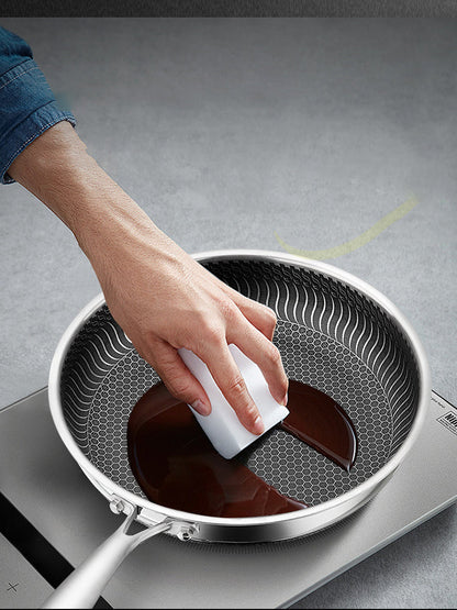 Edelstahl Bratpfanne 28 cm Antihaft Induktionskompatibel für Alle Herdarten-6