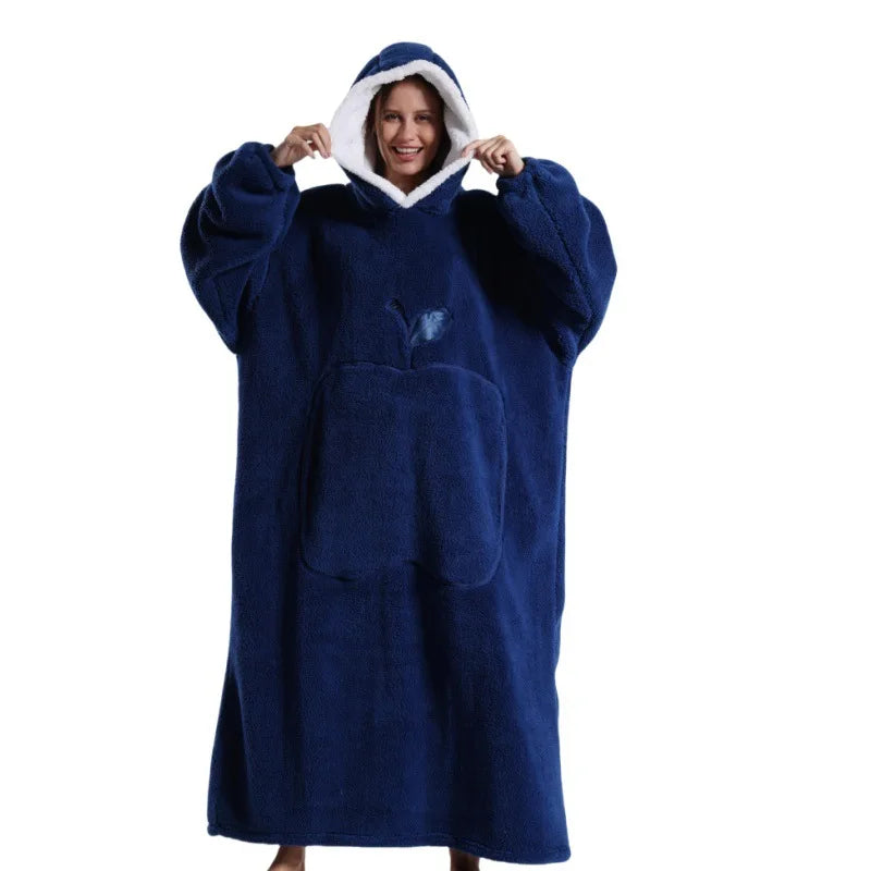 Variant image for Übergroßer Fleece Hoodie für ultimativen Komfort und Entspannung-10
