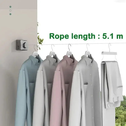 EasyHang Retractable Wäscheleine – Platzsparender, Wandmontierter Wäschetrockner