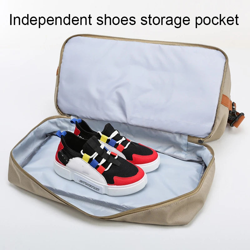 Tragbarer Fitnessbeutel mit Schuhfach und nasser Trockentrenntasche für aktives Reisen-5