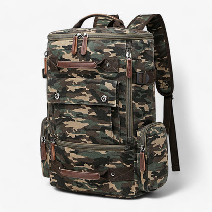 Variant image for Vintage Canvas Rucksack für Damen und Herren mit Laptopfach – Geräumig und Stilvoll für Schule und Alltag-4