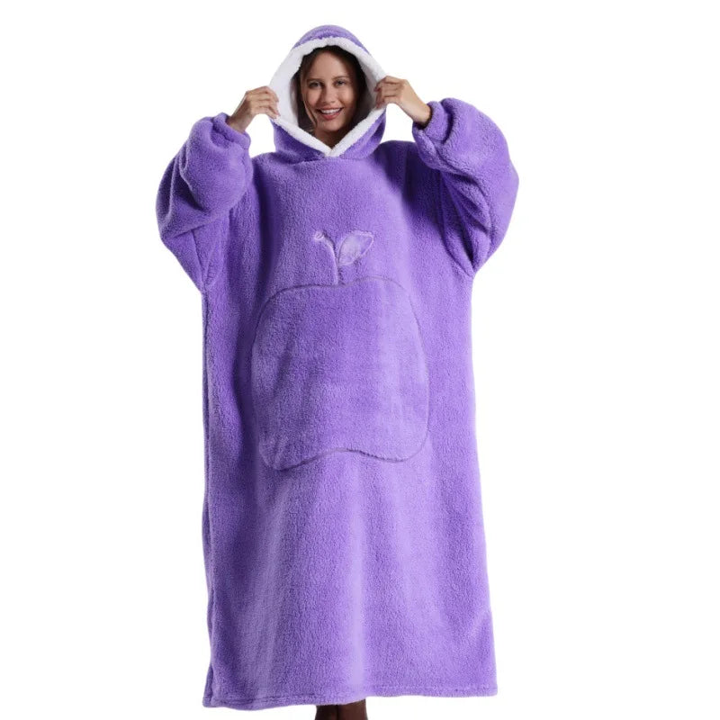 Variant image for Übergroßer Fleece Hoodie für ultimativen Komfort und Entspannung-1