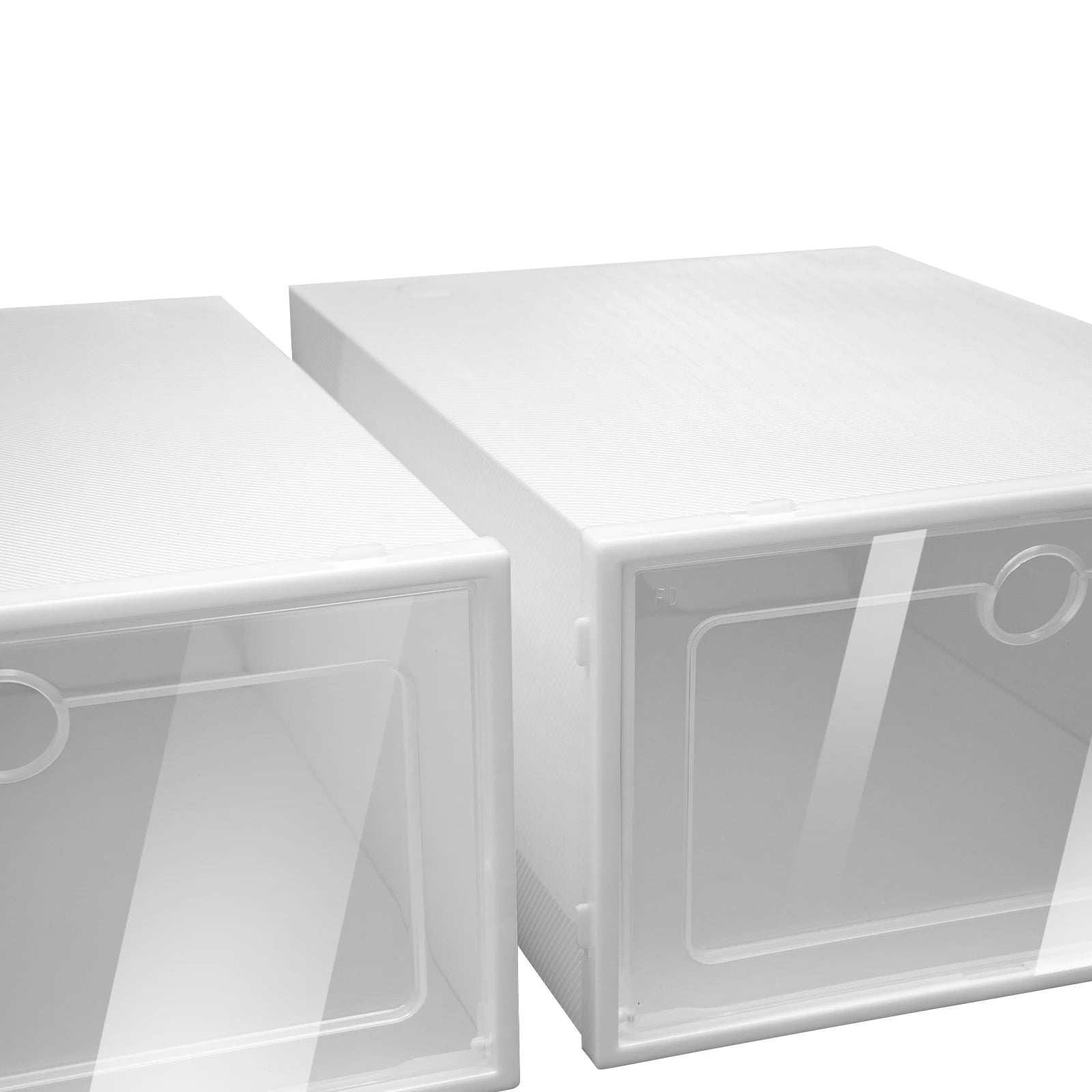 Stapelbare Schuhkartons – 24er Set transparente Aufbewahrungsboxen für ordentliche Schuhorganisation-4