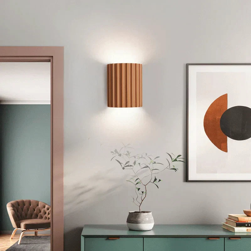 Wandleuchte Schwarz 30x20x12 cm LED Harz Moderne Wandlampe-2