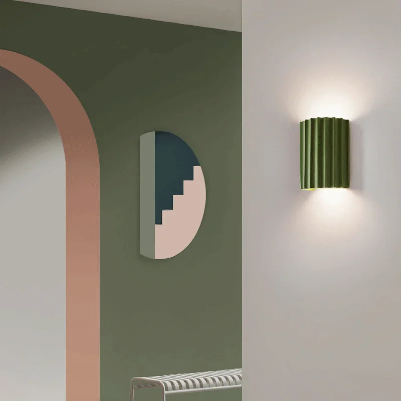 Variant image for Wandleuchte Schwarz 30x20x12 cm LED Harz Moderne Wandlampe-3