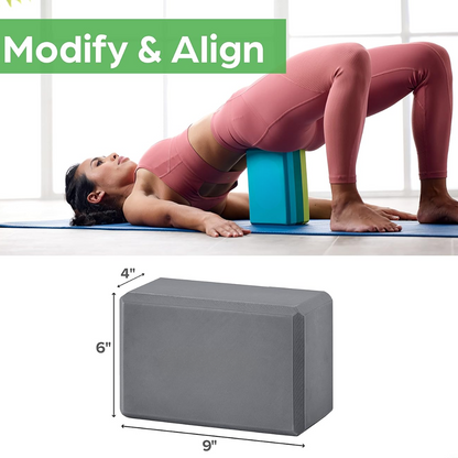 SupportFlex - Anti-Rutsch Yoga Block aus hochwertigem EVA-Schaum für Stabilität und Komfort-4