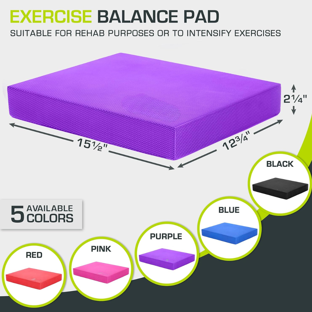 Rutschfeste Yogamatte für Yoga und Stabilitätstraining - BalancePro Schaumstoffmatte-5