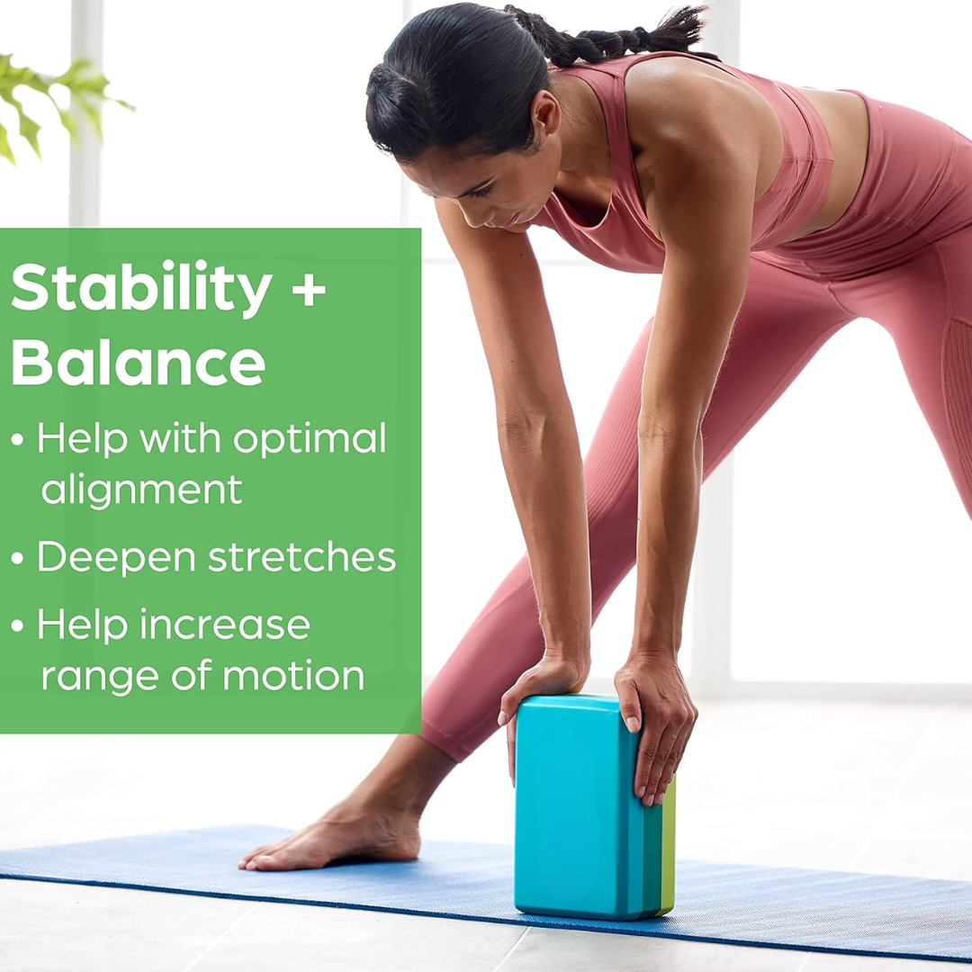 SupportFlex - Anti-Rutsch Yoga Block aus hochwertigem EVA-Schaum für Stabilität und Komfort-6