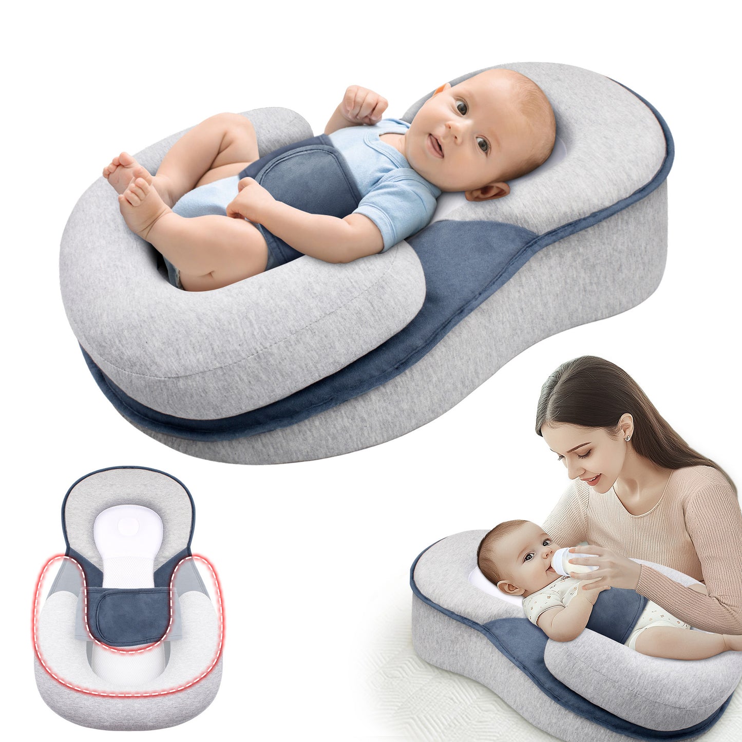 NestleNap Baby Pillow – Ergonomisches Kissen für sicheren Babyschlaf