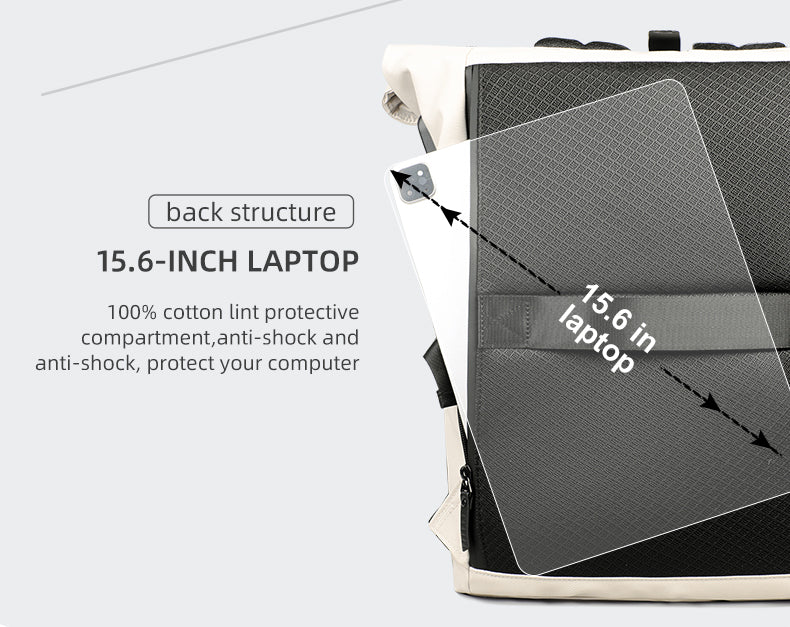 ROLLTRAIL – Erweiterbarer Rolltop-Rucksack mit Laptopfach & großem Volumen
