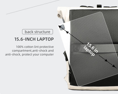 ROLLTRAIL – Erweiterbarer Rolltop-Rucksack mit Laptopfach & großem Volumen