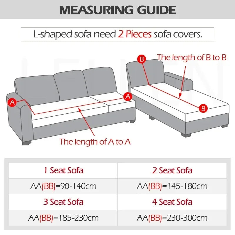 Sofabezug Stretch-Samt Grau Größe L Hochwertiger Sofahusse-5