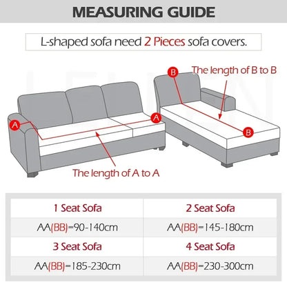 Sofabezug Stretch-Samt Grau Größe L Hochwertiger Sofahusse-5