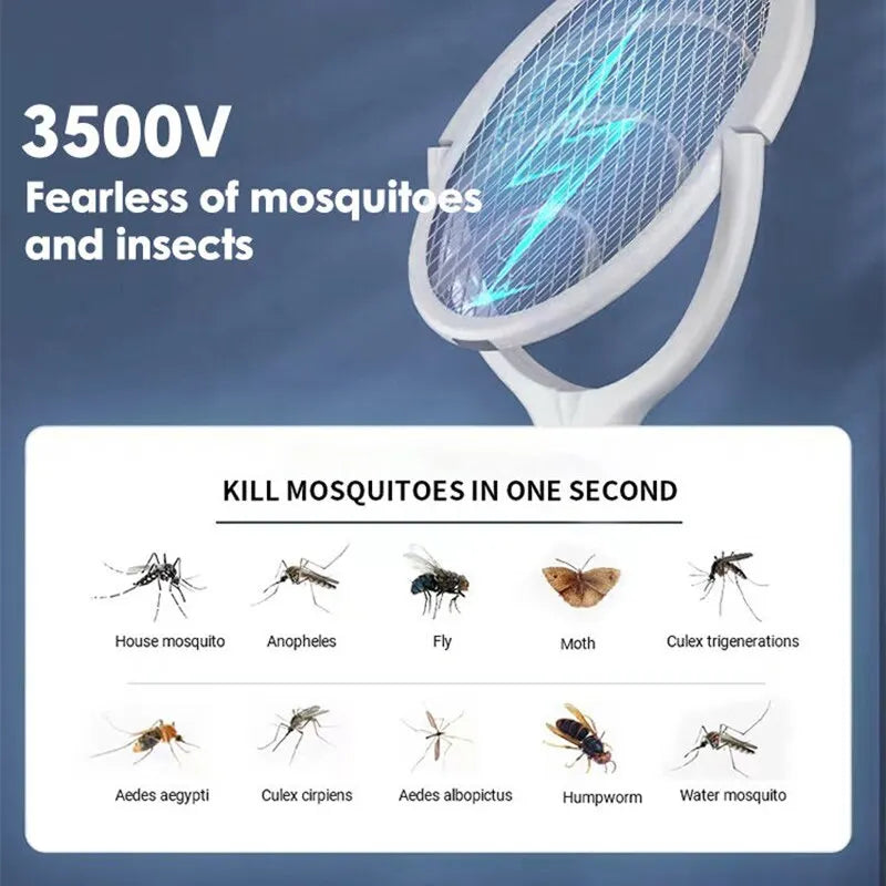 ZapGuard Mosquito Zapper – 5-in-1 Mückenschutz mit Insektenschläger & LED-Lampe