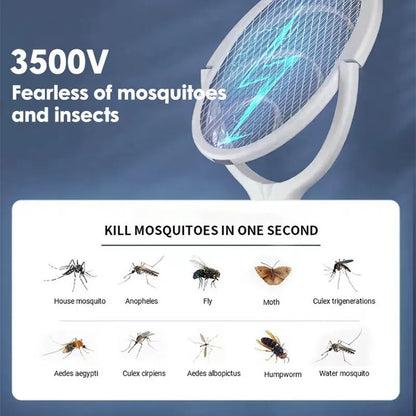 ZapGuard Mosquito Zapper – 5-in-1 Mückenschutz mit Insektenschläger & LED-Lampe