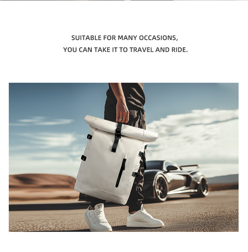 ROLLTRAIL – Erweiterbarer Rolltop-Rucksack mit Laptopfach & großem Volumen