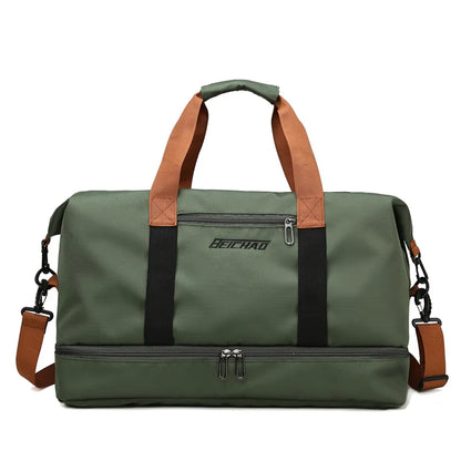 Variant image for Tragbarer Fitnessbeutel mit Schuhfach und nasser Trockentrenntasche für aktives Reisen-3