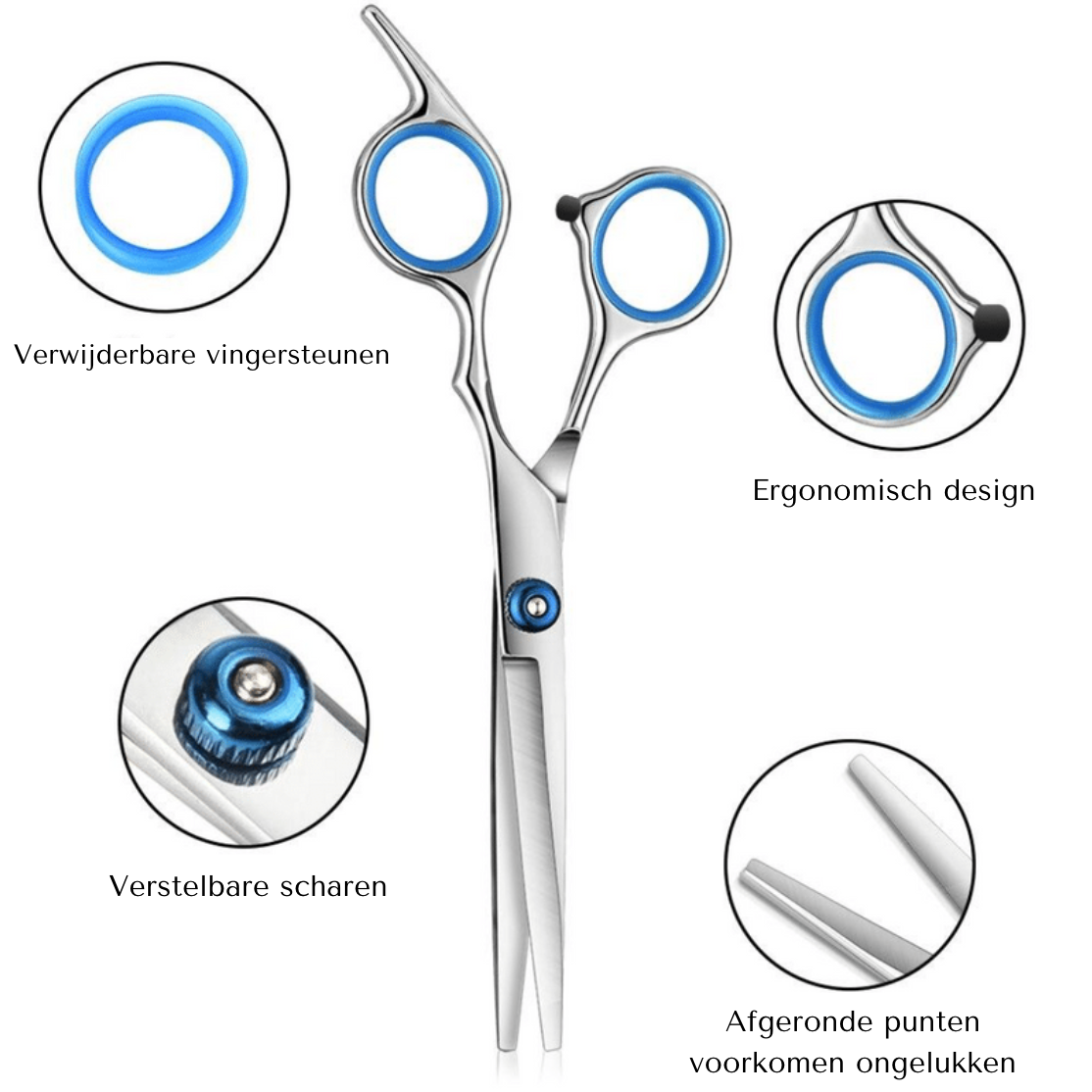 10-teiliges Friseur Set aus Edelstahl für präzise Haarschnitte zu Hause-3